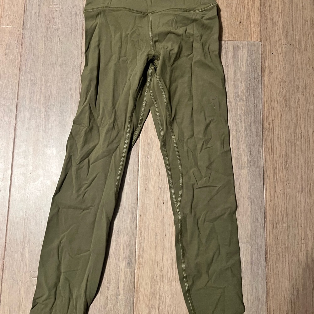 lululemon Olive Green align high-rise pant 25”